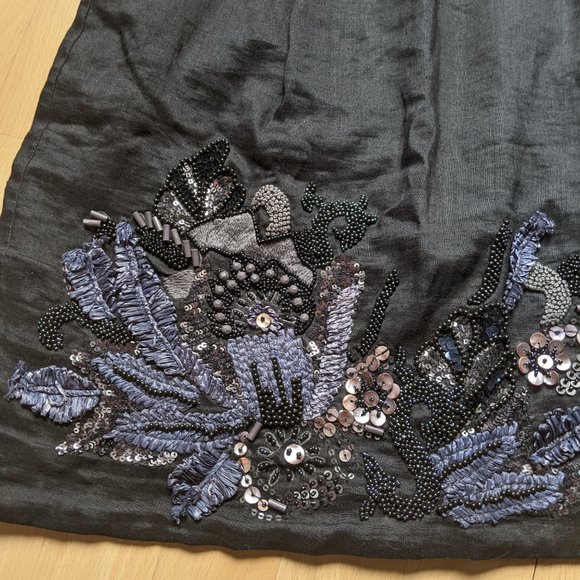 Beautiful Embellished / Embroidered French Connection Skirt - Picture 5 of 6